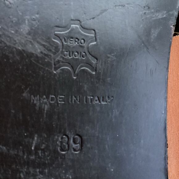 ATP Black and Brown Double Strap Flat Leather Sandals 39 - Picture 5 of 5